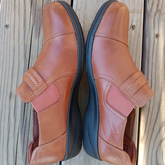 Clarks | Cheyn Madi Loafers Camel Brown Leather Comfort Shoes Size 7M Womens - Picture 5 of 12